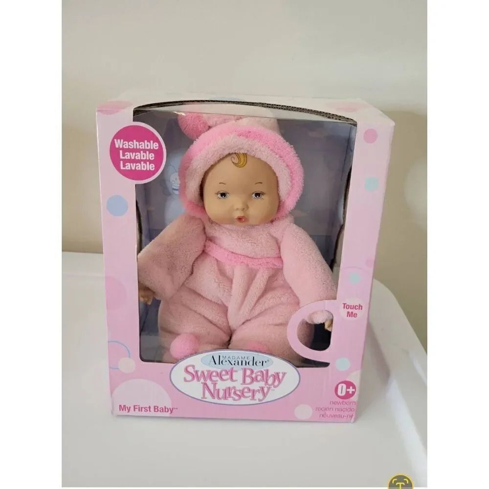 Madame Alexander Sweet Baby Nursery My First Baby Girl Caucasian Doll in pink NE